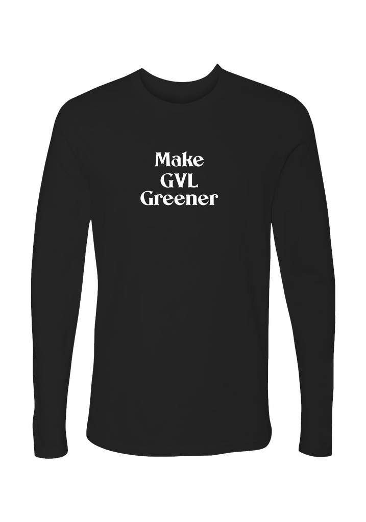 Make GVL Greener unisex long-sleeve t-shirt (black) - front