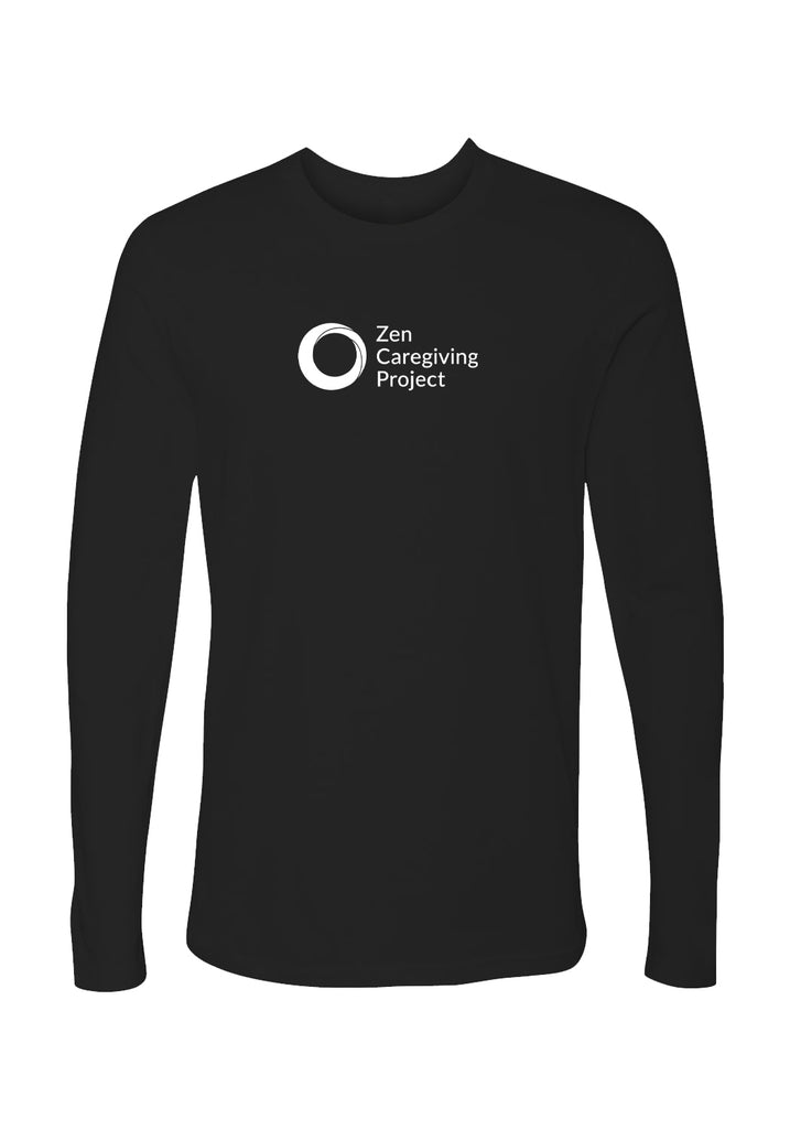 Zen Caregiving Project unisex long-sleeve t-shirt (black) - front