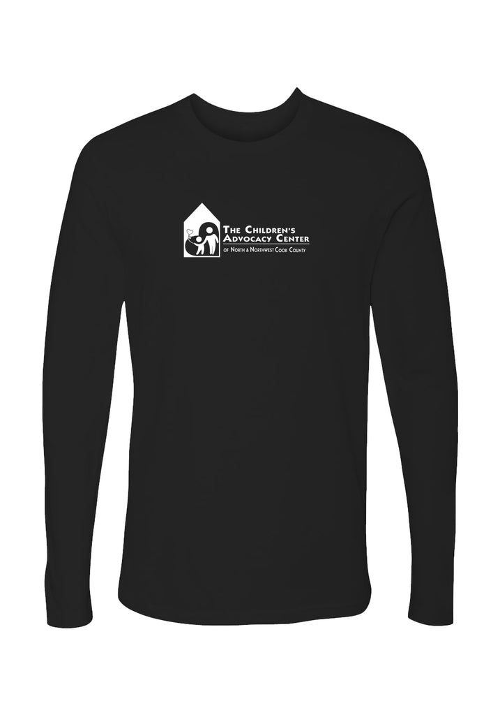 Children's Advocacy Center of North & Northwest Cook County unisex long-sleeve t-shirt (black) - front