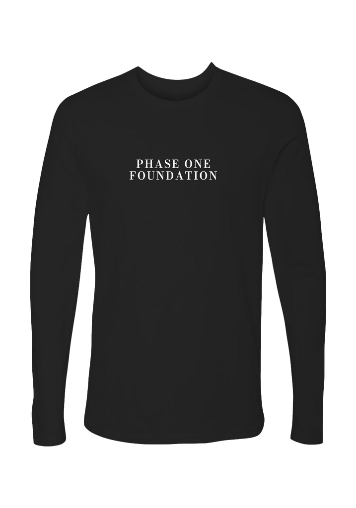Phase One Foundation unisex long-sleeve t-shirt (black) - front