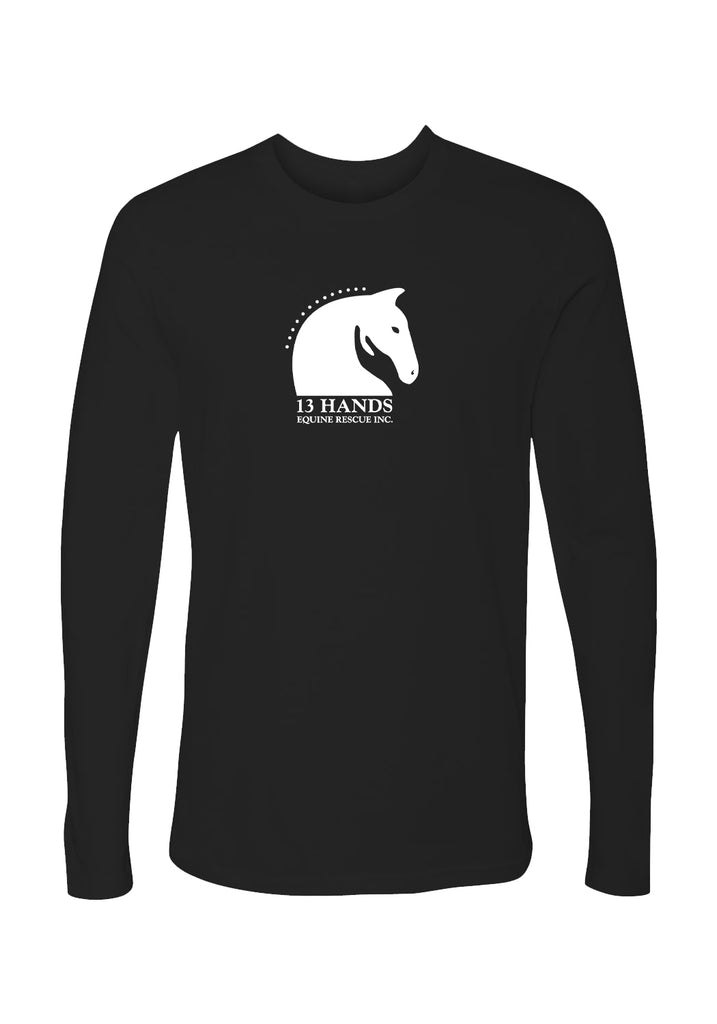 13 Hands Equine Rescue unisex long-sleeve t-shirt (black) - front 