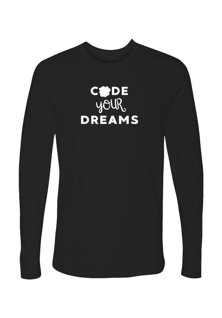 Code Your Dreams unisex long-sleeve t-shirt (black) - front