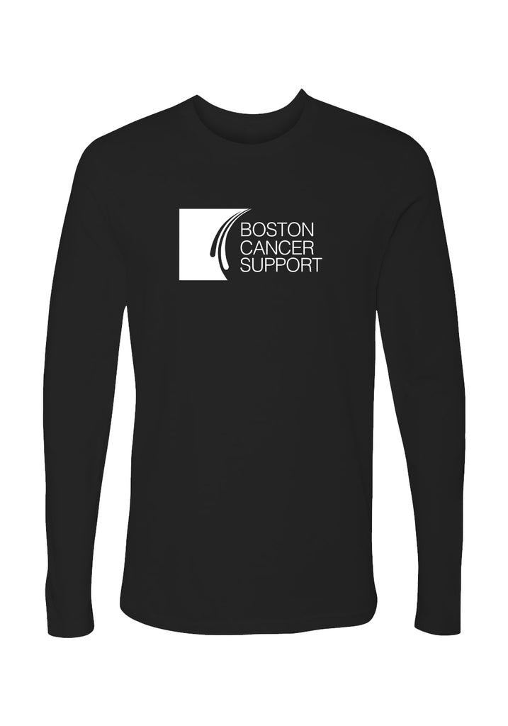 Boston Cancer Support unisex long-sleeve t-shirt (black) - front