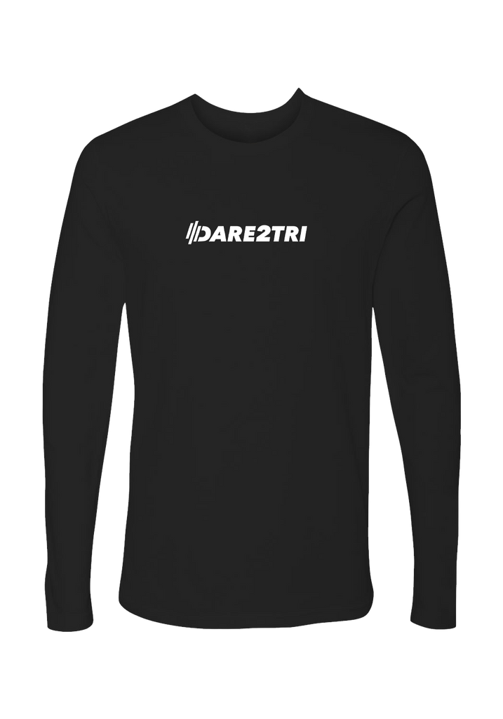 Dare2tri unisex long-sleeve t-shirt (black) - front