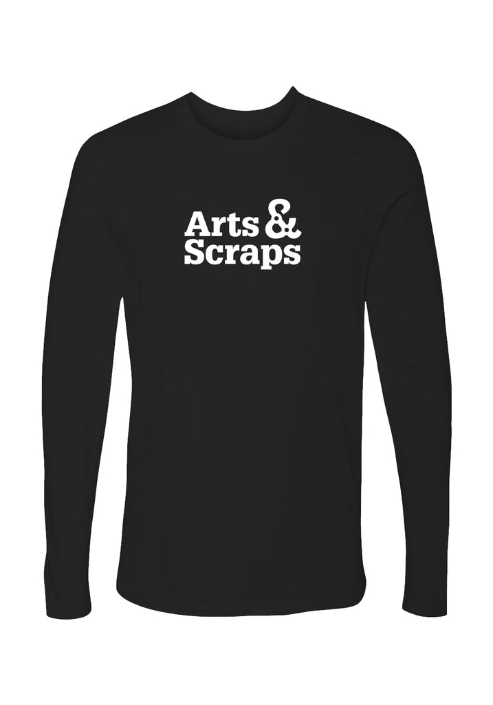 Arts & Scraps unisex long-sleeve t-shirt (black) - front