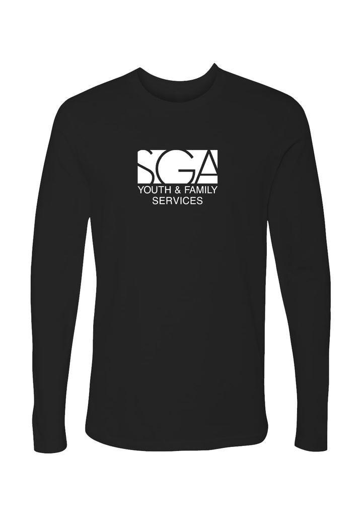 SGA Youth & Family Services unisex long-sleeve t-shirt (black) - front