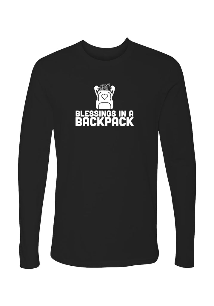 Blessings In A Backpack unisex long-sleeve t-shirt (black) - front
