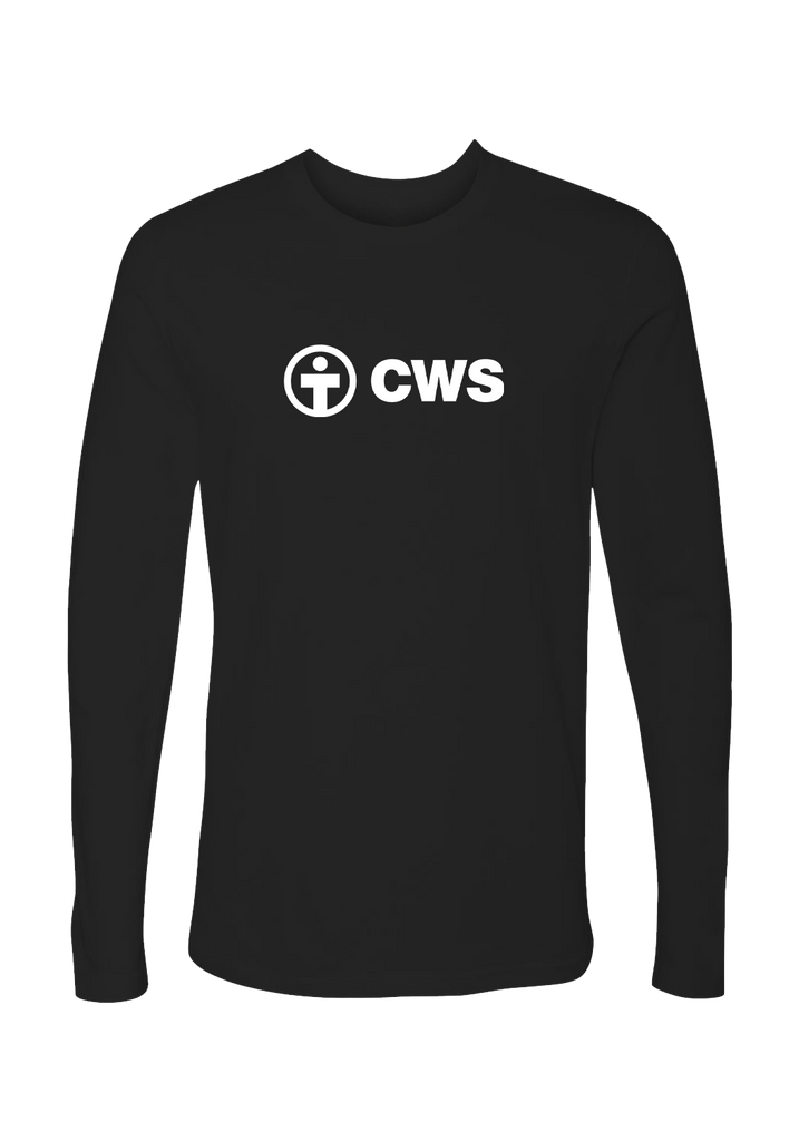 Church World Service unisex long-sleeve t-shirt (black) - front