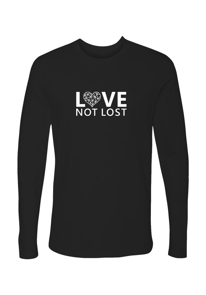 Love Not Lost unisex long-sleeve t-shirt (black) - front