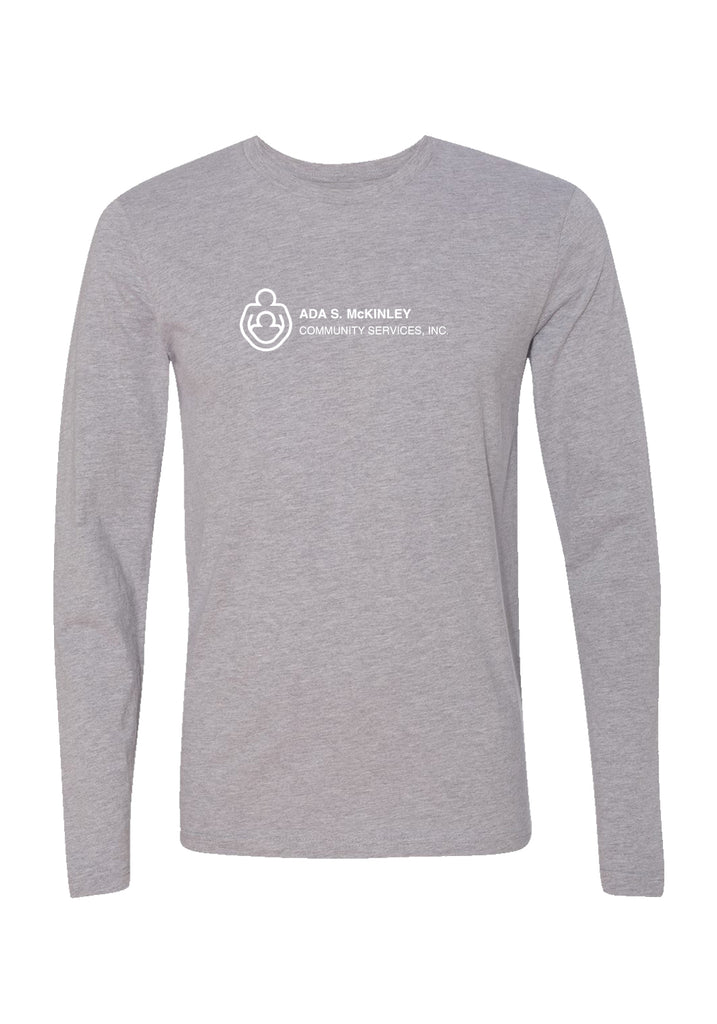 Ada S. McKinley Community Services unisex long-sleeve t-shirt (gray) - front