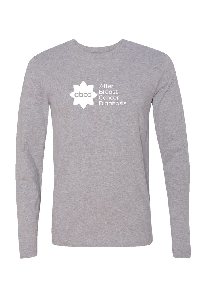 ABCD unisex long-sleeve t-shirt (gray) - front