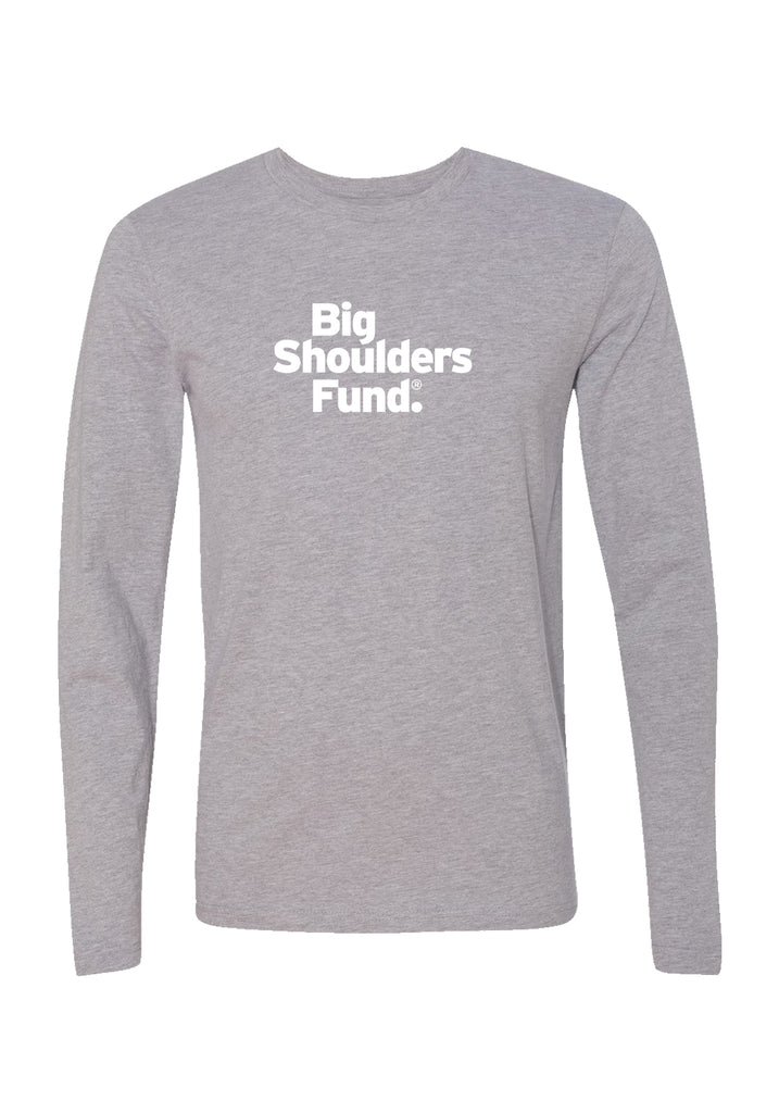 Big Shoulders Fund unisex long-sleeve t-shirt (gray) - front