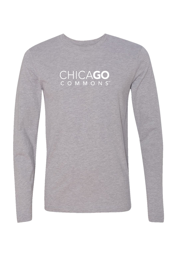 Chicago Commons unisex long-sleeve t-shirt (gray) - front
