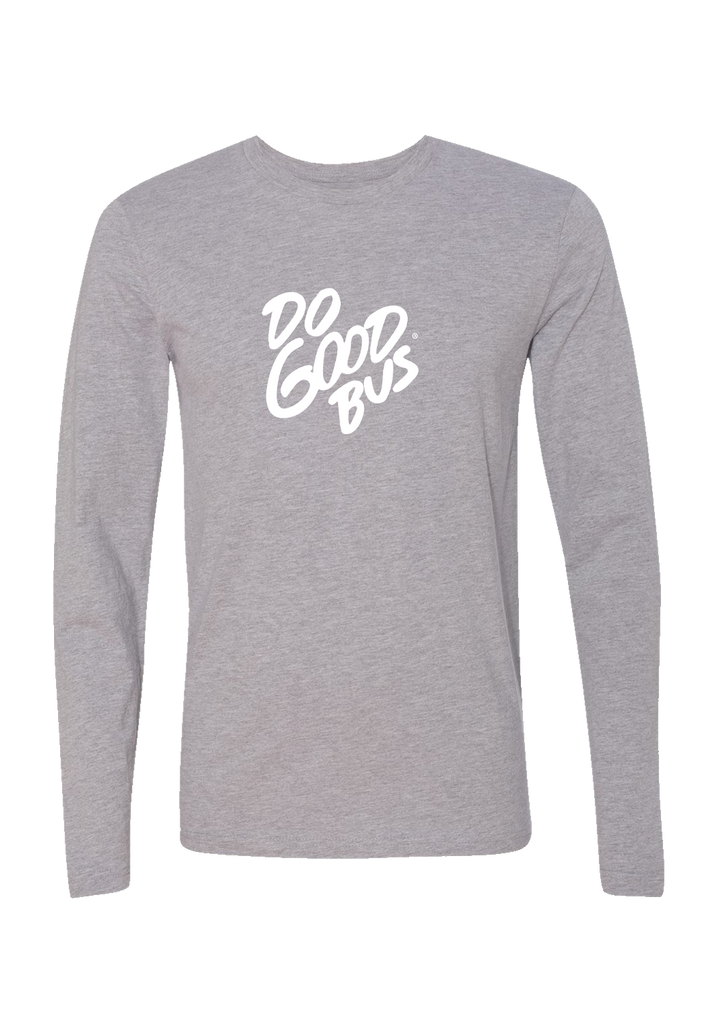 Do Good Bus unisex long-sleeve t-shirt (gray) - front