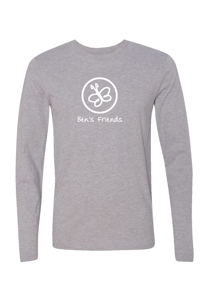 Ben's Friends unisex long-sleeve t-shirt (gray) - front