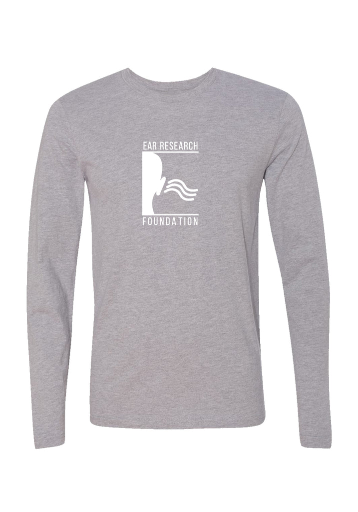 Ear Research Foundation unisex long-sleeve t-shirt (gray) - front