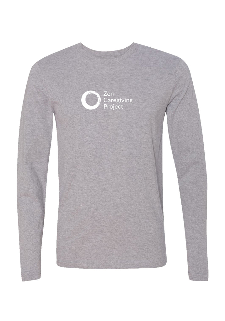 Zen Caregiving Project unisex long-sleeve t-shirt (gray) - front