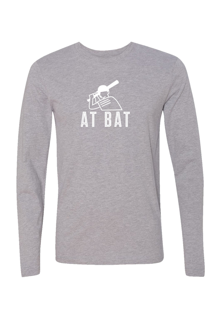 At Bat unisex long-sleeve t-shirt (gray) - front