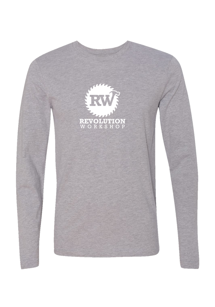 Revolution Workshop unisex long-sleeve t-shirt (gray) - front