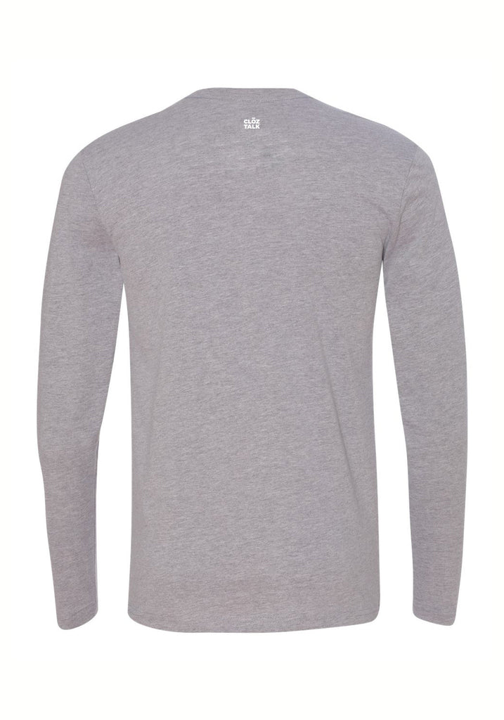 Aspiritech unisex long-sleeve t-shirt (gray) - back