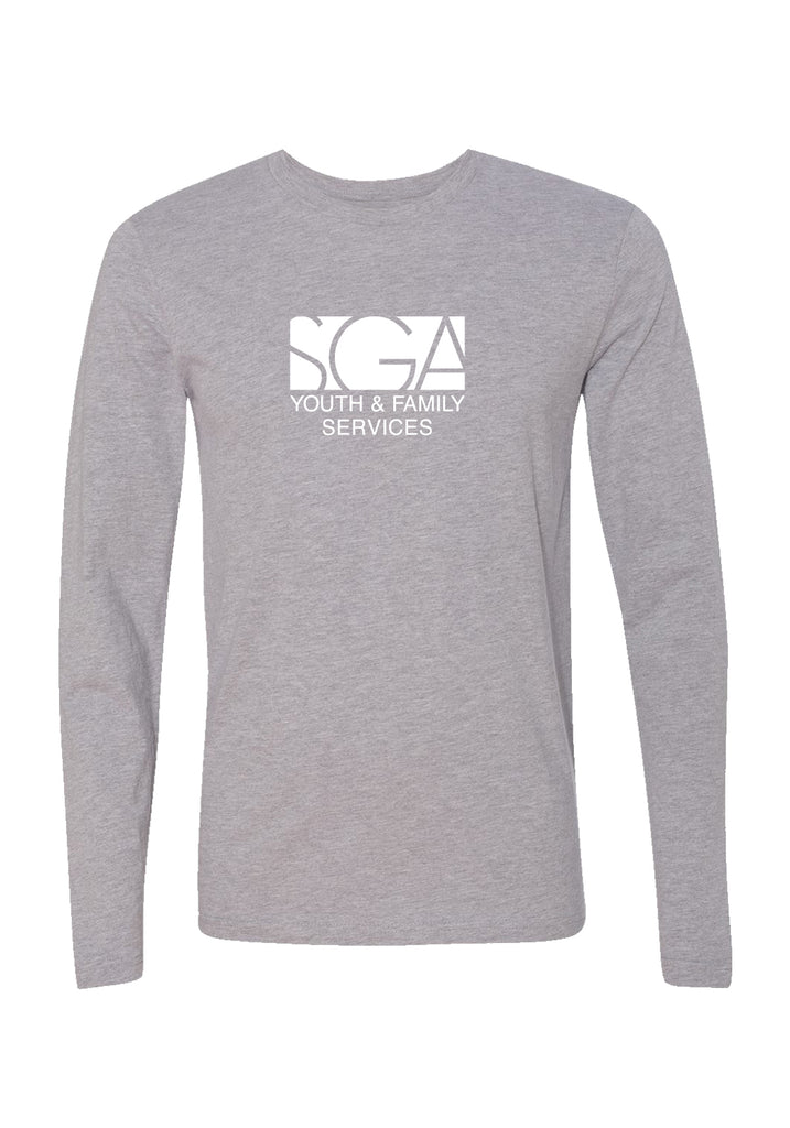 SGA Youth & Family Services unisex long-sleeve t-shirt (gray) - front