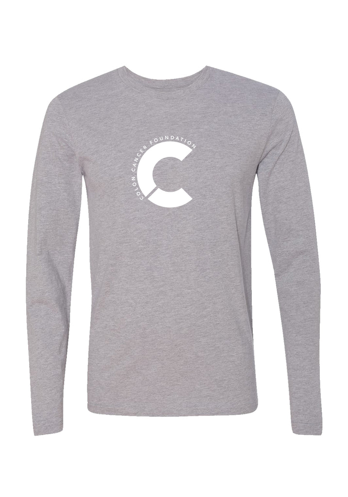 Colon Cancer Foundation unisex long-sleeve t-shirt (gray) - front