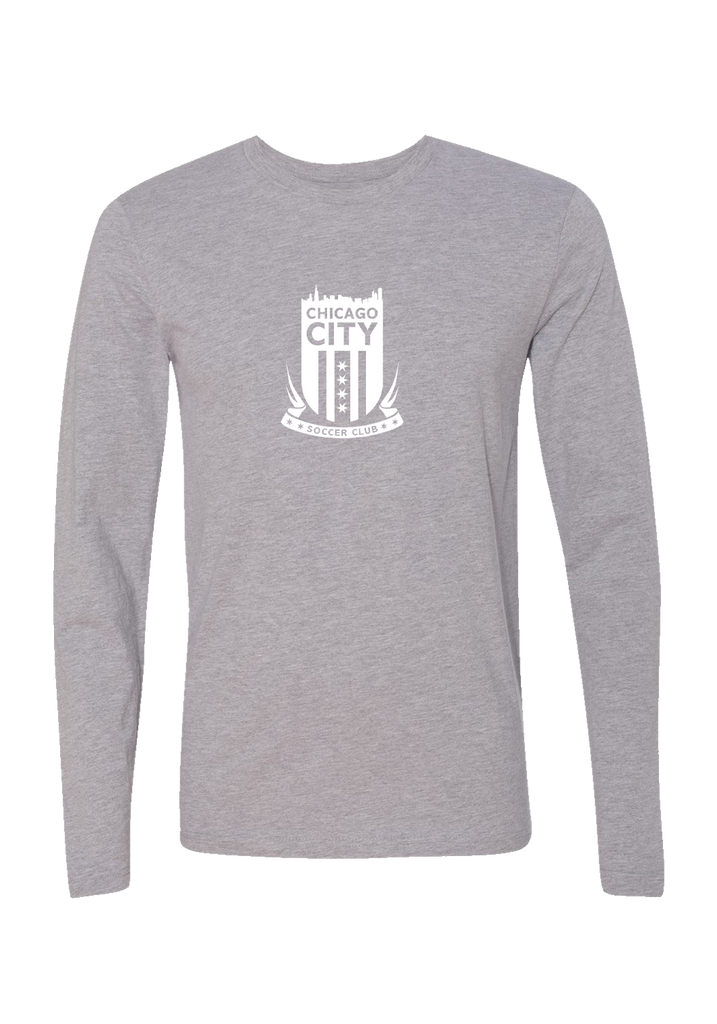 Chicago City Soccer Club unisex long-sleeve t-shirt (gray) - front