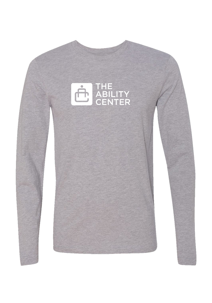 The Ability Center unisex long-sleeve t-shirt (gray) - front