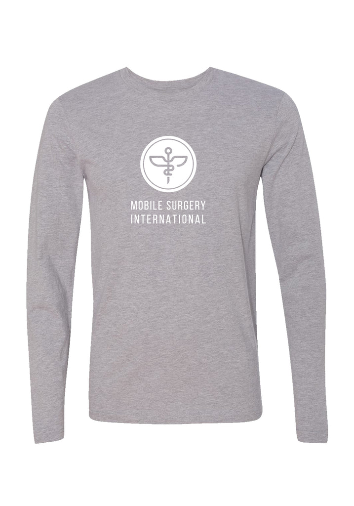 Mobile Surgery International unisex long-sleeve t-shirt (gray) - front