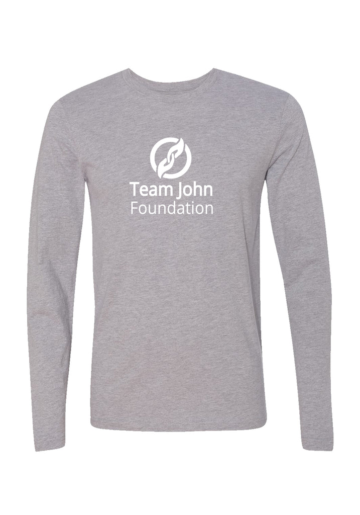 Team John Foundation unisex long-sleeve t-shirt (gray) - front