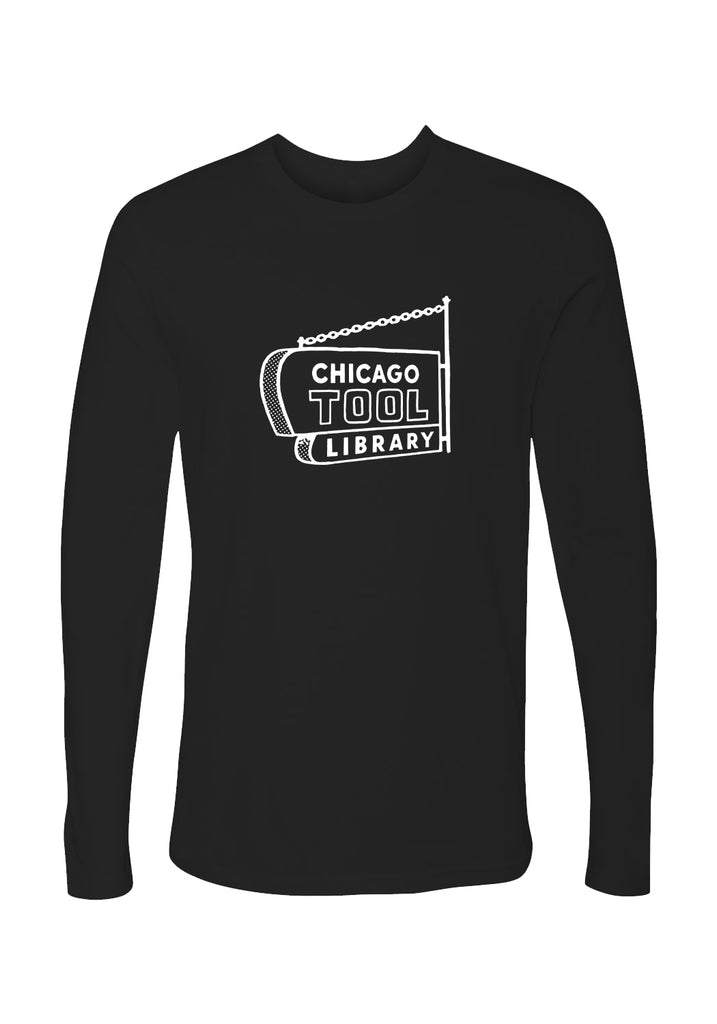 Chicago Tool Library unisex long-sleeve t-shirt (black) - front