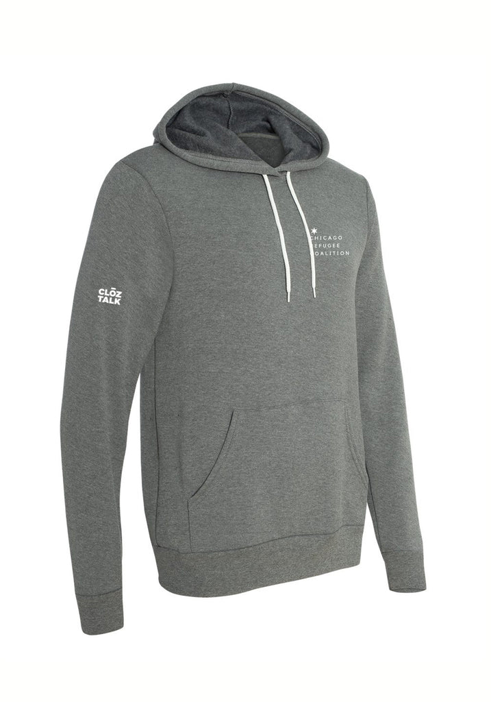 Chicago Refugee Coalition unisex pullover hoodie (gray) - back