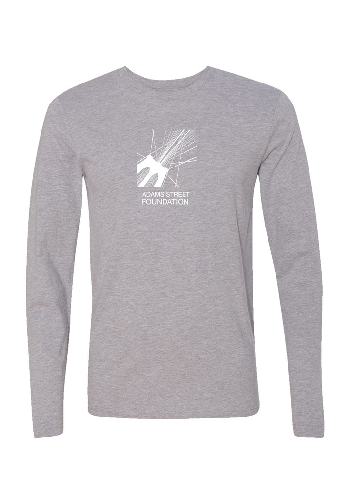 Adams Street Foundation unisex long-sleeve t-shirt (gray) - front