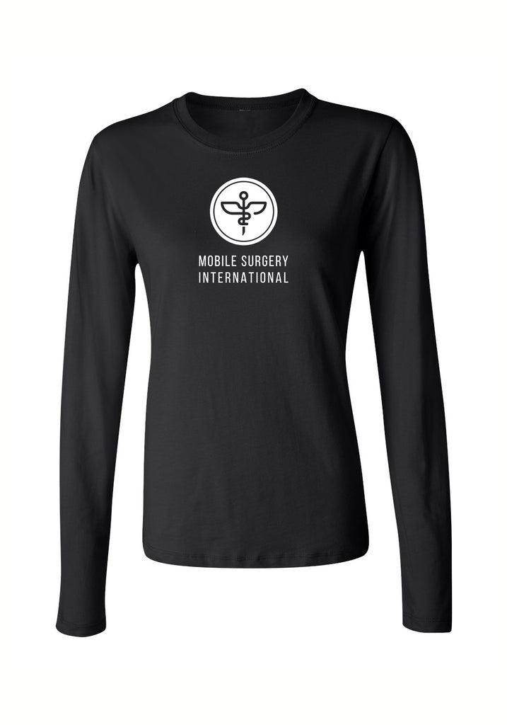 Mobile Surgery International women's long-sleeve t-shirt (black) - front