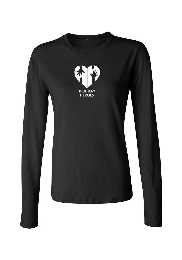 Holiday Heroes women's long-sleeve t-shirt (black) - front