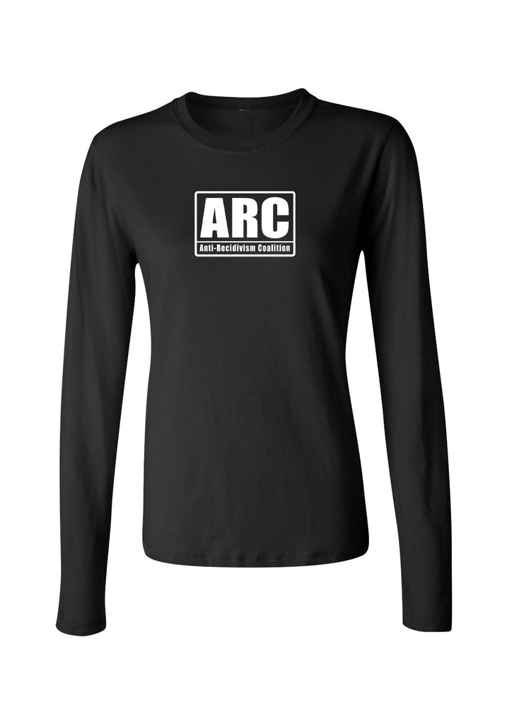 Anti-Recidivism Coalition women's long-sleeve t-shirt (black) - front