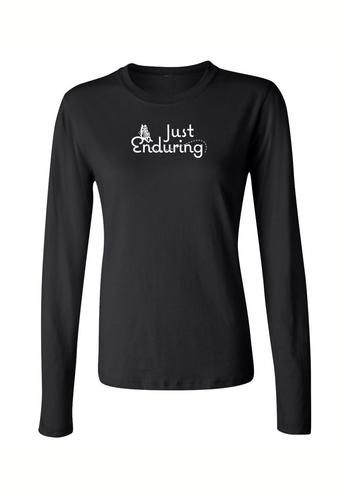 Just Enduring women's long-sleeve t-shirt (black) - front