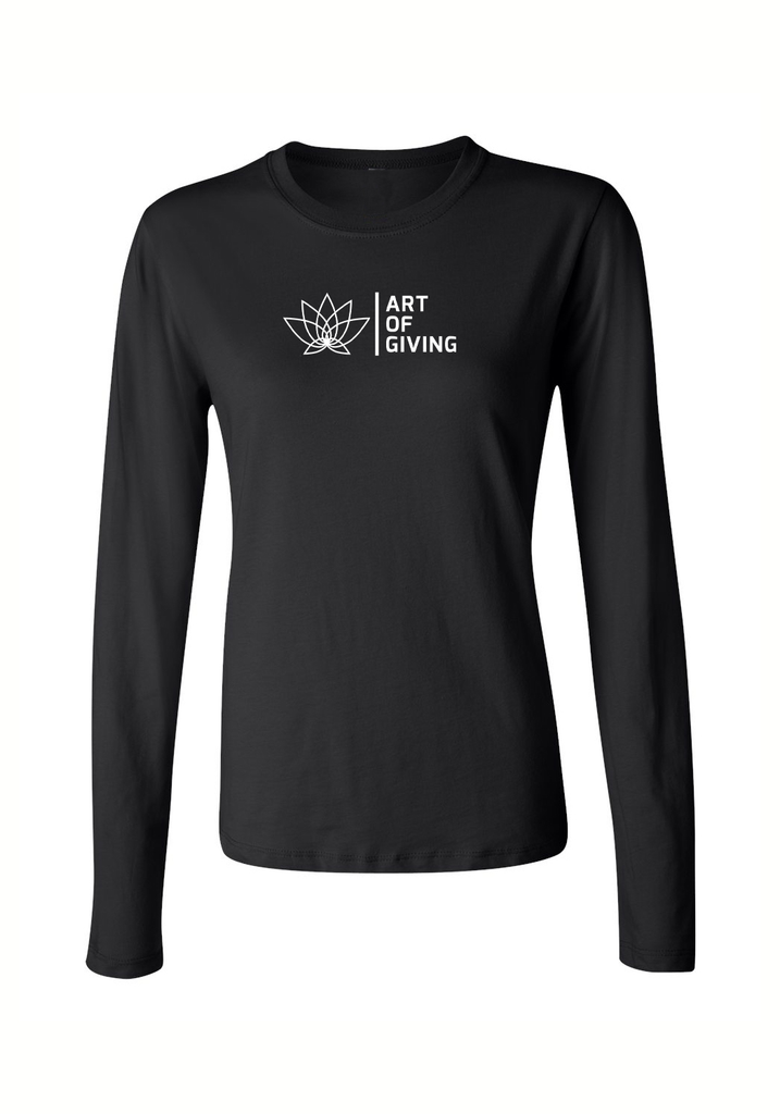 Art Of Giving women's long-sleeve t-shirt (black) - front