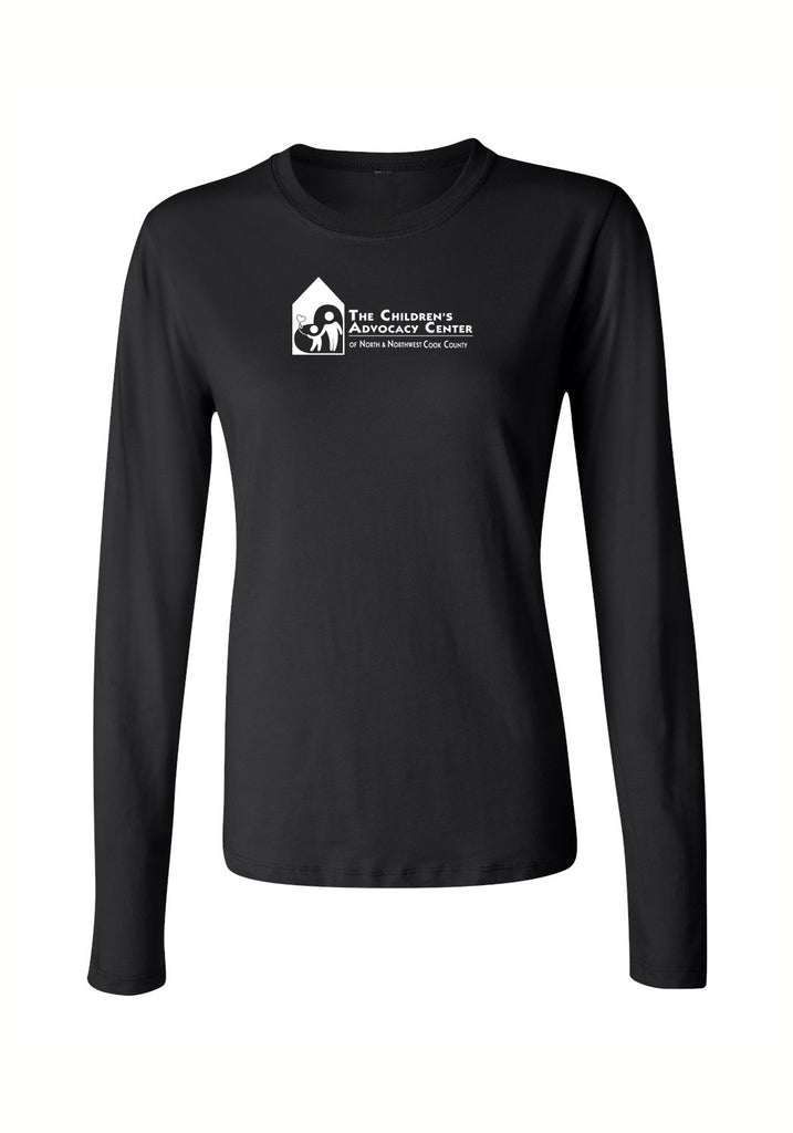 Children's Advocacy Center of North & Northwest Cook County women's long-sleeve t-shirt (black) - front