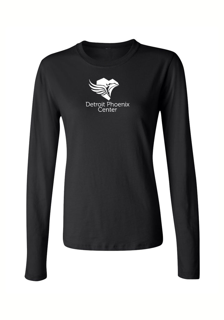 Detroit Phoenix Center women's long-sleeve t-shirt (black) - front