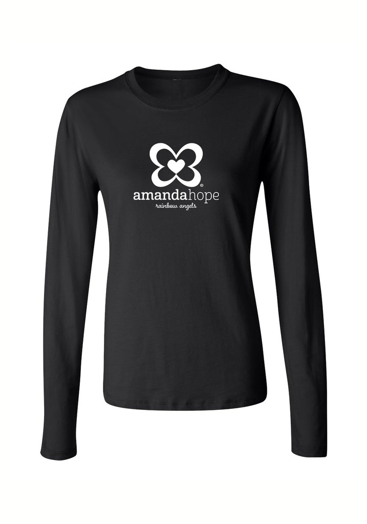 Amanda Hope Rainbow Angels women's long-sleeve t-shirt (black) - front