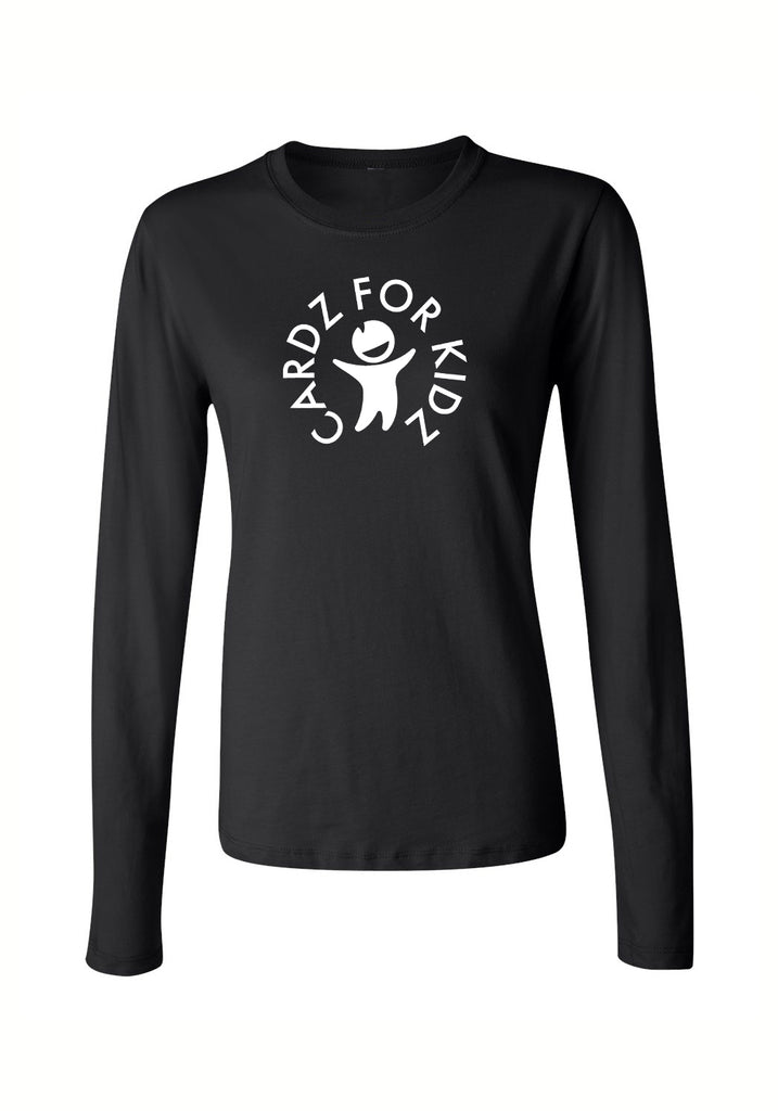 Cardz For Kidz women's long-sleeve t-shirt (black) - front
