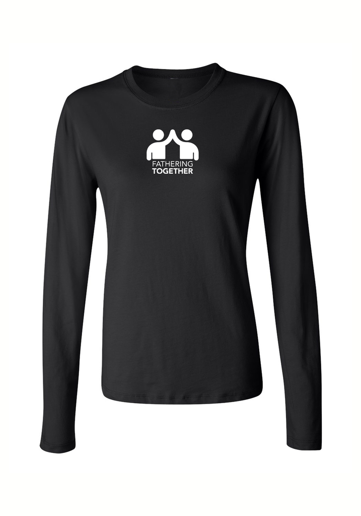 Fathering Together women's long-sleeve t-shirt (black) - front