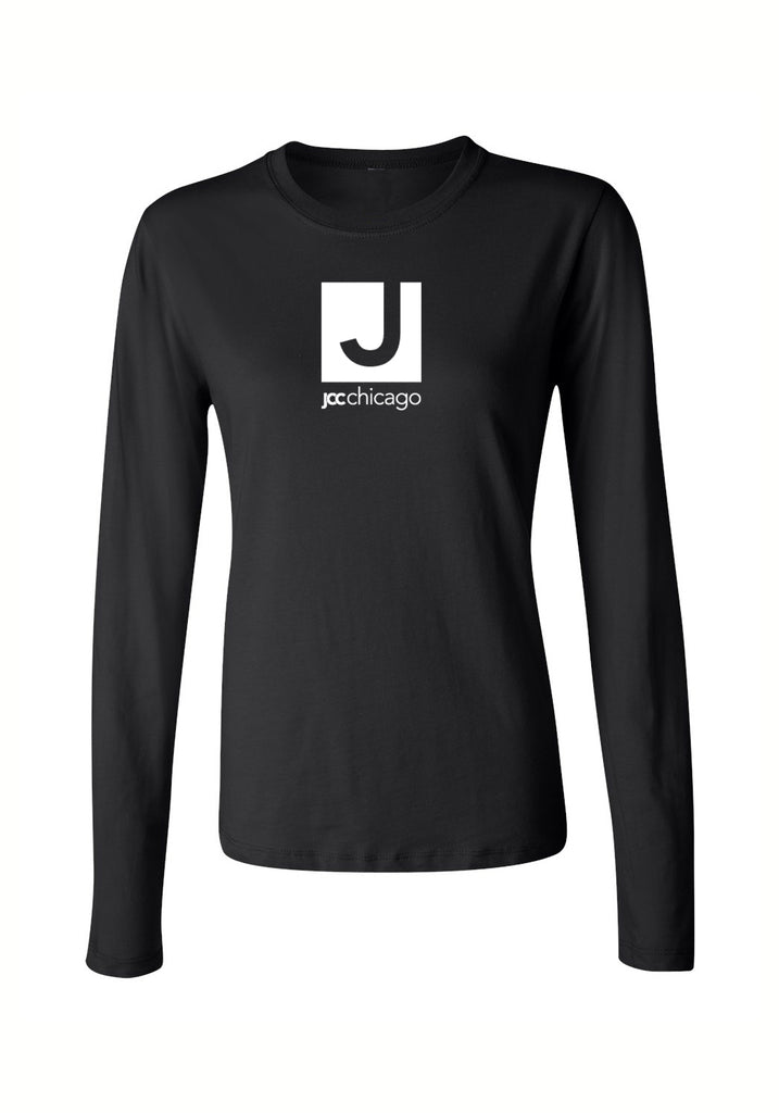 JCC Chicago women's long-sleeve t-shirt (black) - front