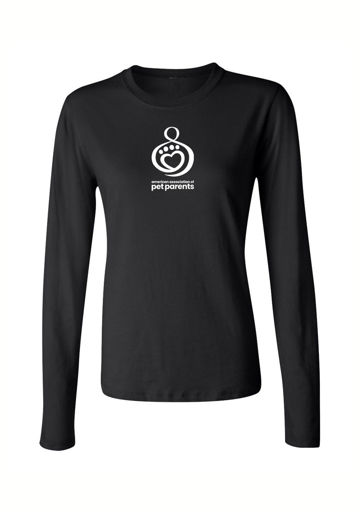 American Association Of Pet Parents women's long-sleeve t-shirt (black) - front