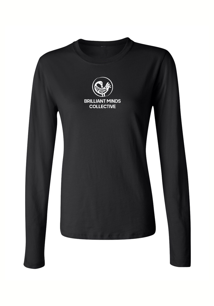 Brilliant Minds Collective women's long-sleeve t-shirt (black) - front