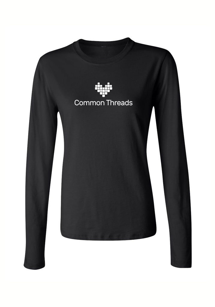 Common Threads women's long-sleeve t-shirt (black) - front
