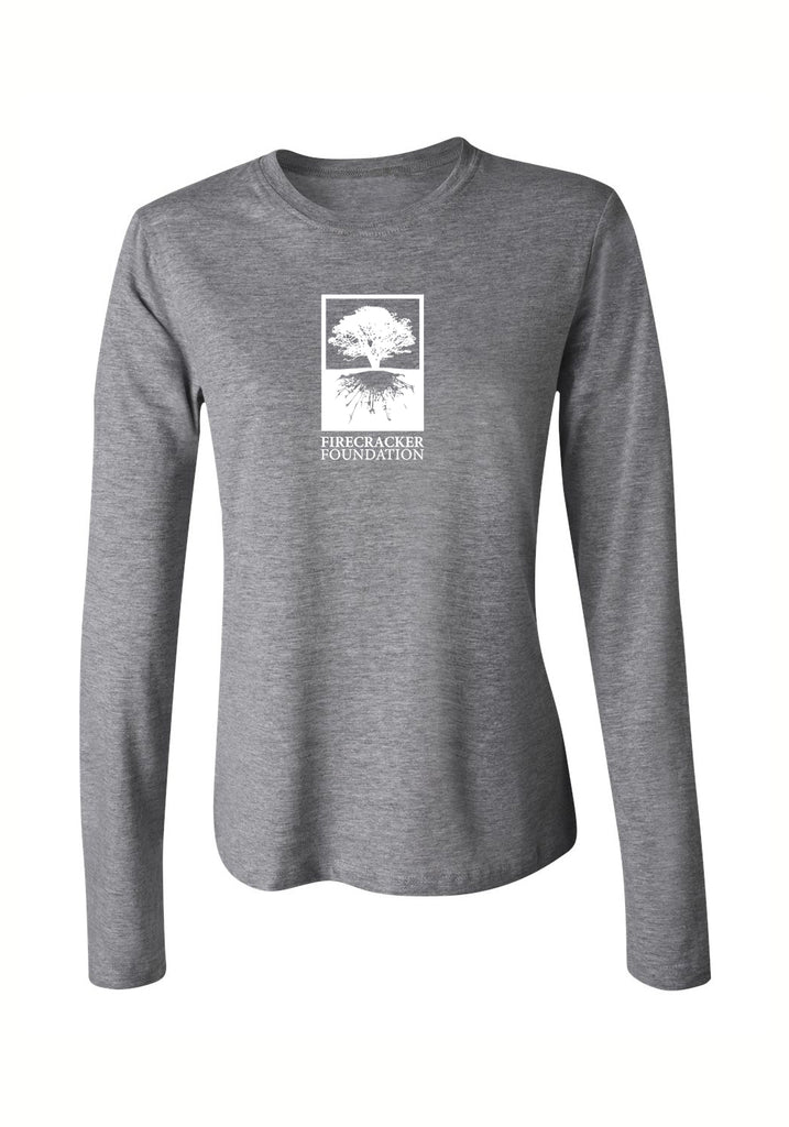 The Firecracker Foundation women's long-sleeve t-shirt (gray) - front