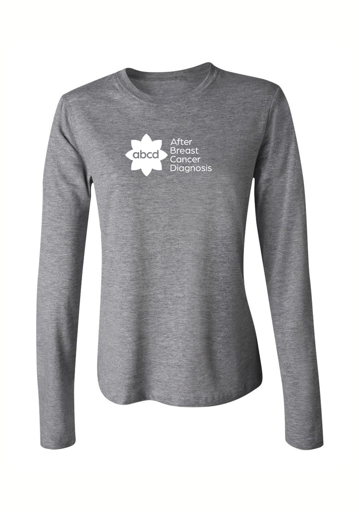ABCD women's long-sleeve t-shirt (gray) - front