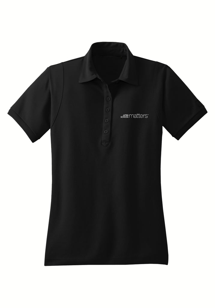 After School Matters women's polo shirt (black) - front